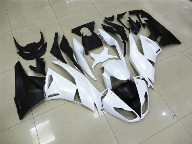 Weiß Kawasaki ZX6R 09-12 Verkleidungen