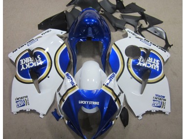 Weiß Lucky Strike Blau Motul Suzuki GSXR 1300 Hayabusa 96-07 Verkleidungen