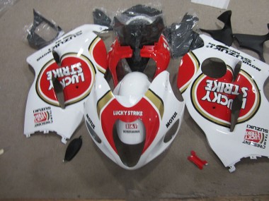 Weiß Lucky Strike Motul Suzuki GSXR 1300 Hayabusa 96-07 Verkleidungen