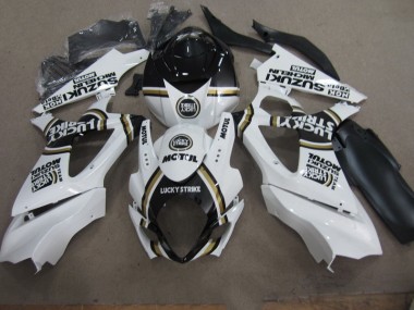 Weiß Lucky Strike Schwarz Motul Suzuki GSXR 1000 K7 07-08 Verkleidungen