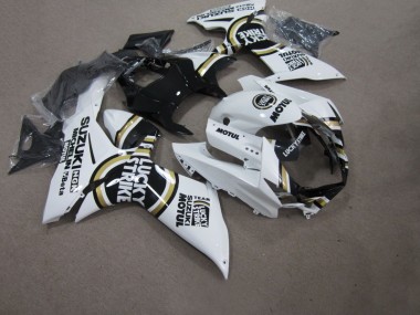 Weiß Lucky Strike Schwarz Motul Suzuki GSXR 750 K11 11-24 Verkleidungen