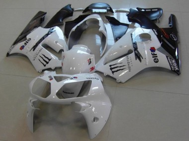 Weiß Monster Kawasaki ZX12R 02-06 Verkleidungen