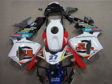 Weiß Rot Blau Lee 27 Honda CBR 600 RR 05-06 Verkleidungen
