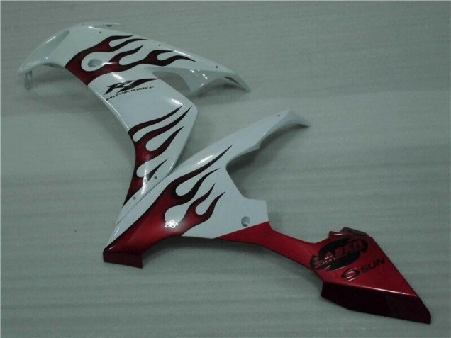 Weiß Rot Flamme Yamaha R1 04-06 Verkleidungen Weiß Rot Flamme Yamaha R1 04-06 Verkleidungen