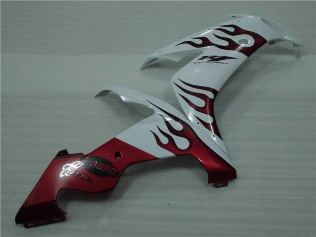 Weiß Rot Flamme Yamaha R1 04-06 Verkleidungen Weiß Rot Flamme Yamaha R1 04-06 Verkleidungen
