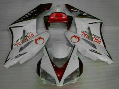 Weiß Rot Honda CBR 1000 RR 04-05 Vollverkleidung