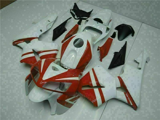 Weiß Rot Honda CBR 600 RR 05-06 Verkleidung Weiß Rot Honda CBR 600 RR 05-06 Verkleidung