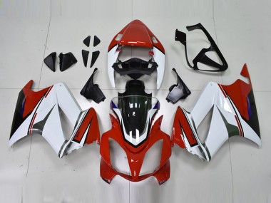 Weiß Rot Honda VFR 800 02-13 Verkleidungen