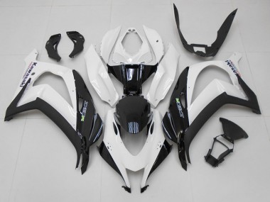 Weiß Schwarz Kawasaki ZX10R 16-19 Verkleidungen