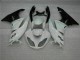 Weiß Schwarz Kawasaki ZX6R 09-12 Verkleidung