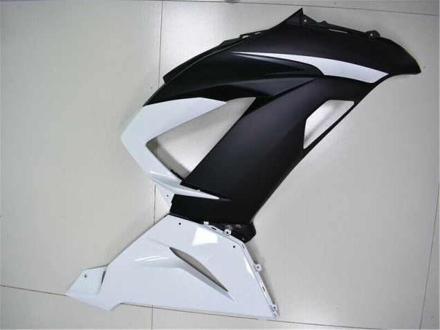 Weiß Schwarz Kawasaki ZX6R 13-18 Verkleidung Weiß Schwarz Kawasaki ZX6R 13-18 Verkleidung