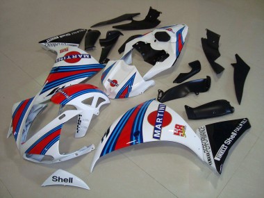 Weiß Schwarz Martini Yamaha R1 09-11 Verkleidungen