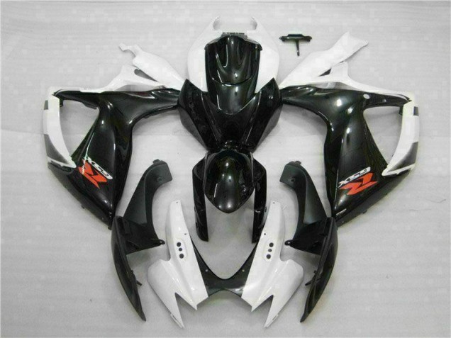 Weiß Schwarz Suzuki GSXR 600 / 750 K6 06-07 Verkleidungen Weiß Schwarz Suzuki GSXR 600 / 750 K6 06-07 Verkleidungen