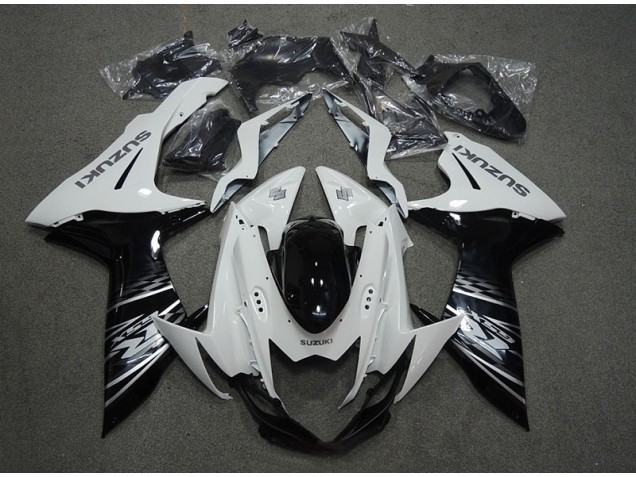 Weiß Schwarz Suzuki GSXR 750 K11 11-24 Verkleidung Weiß Schwarz Suzuki GSXR 750 K11 11-24 Verkleidung