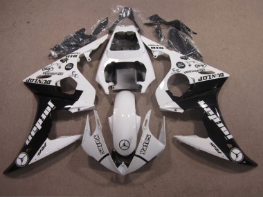 Weiß Schwarz Yamaha R6 03-05 Verkleidung