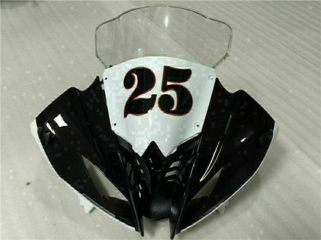 Weiß Schwarz Yamaha R6 08-16 Vollverkleidung Weiß Schwarz Yamaha R6 08-16 Vollverkleidung