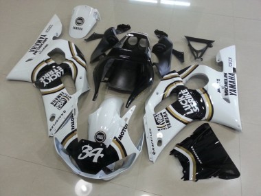 Weiß Schwarz Yamaha R6 98-02 Verkleidungen