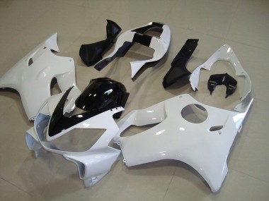 Weiß mit Schwarz Streifen Honda CBR 600 F4i 01-03 Verkleidungen